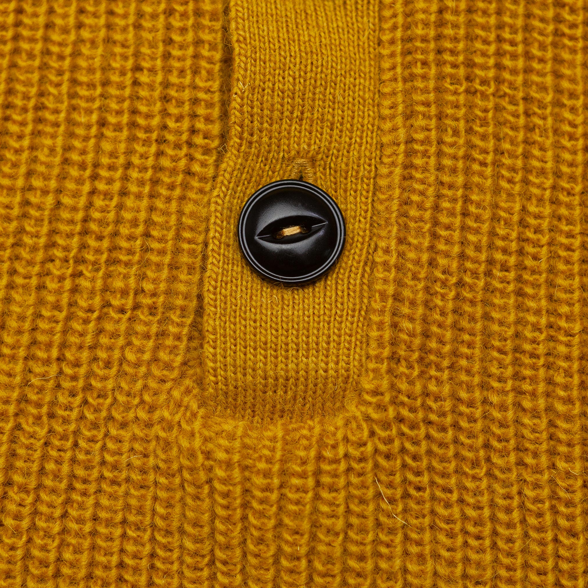 Bull Buttoned Sweater in Mustard