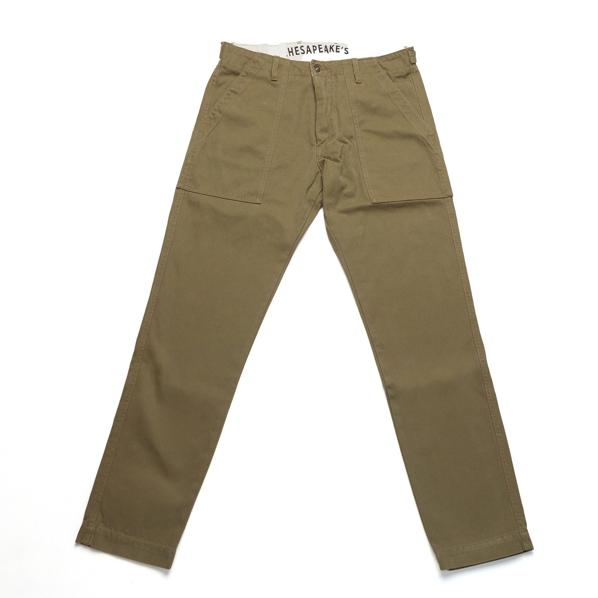 Degrasse Canvas Fatigues in Khaki Green