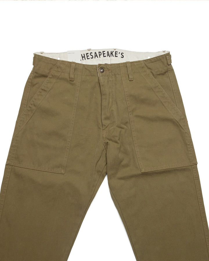 Degrasse Canvas Fatigues in Khaki Green