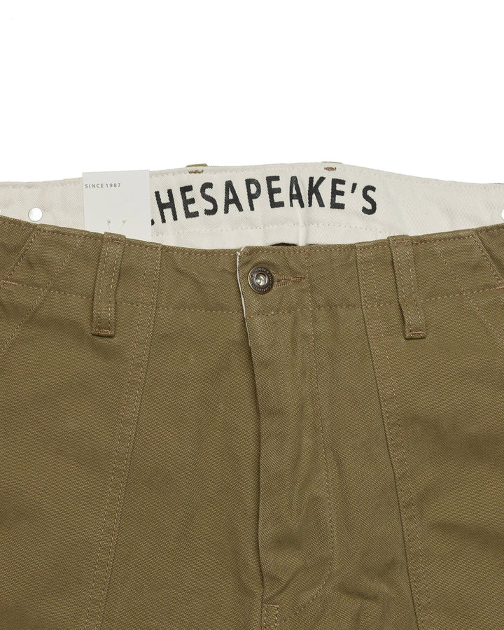 Degrasse Canvas Fatigues in Khaki Green