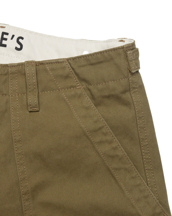 Degrasse Canvas Fatigues in Khaki Green