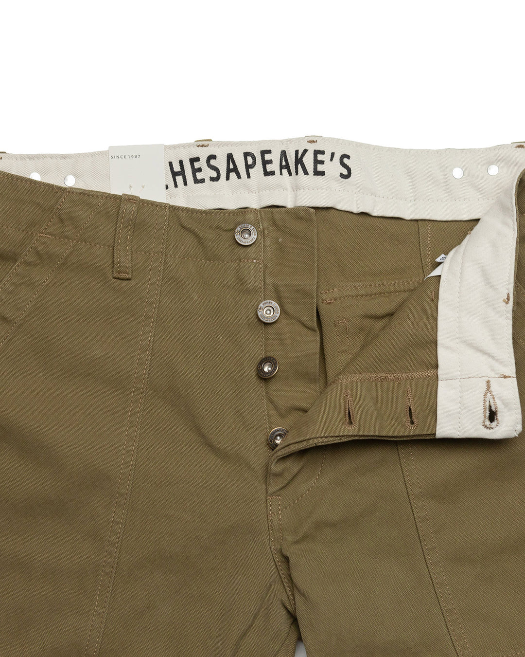 Degrasse Canvas Fatigues in Khaki Green