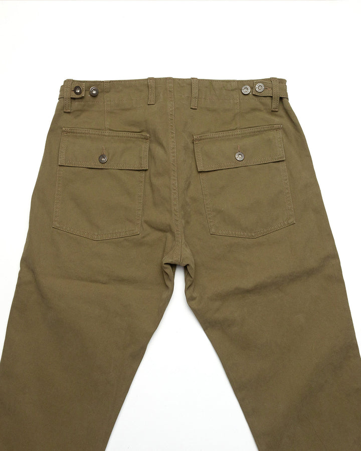 Degrasse Canvas Fatigues in Khaki Green