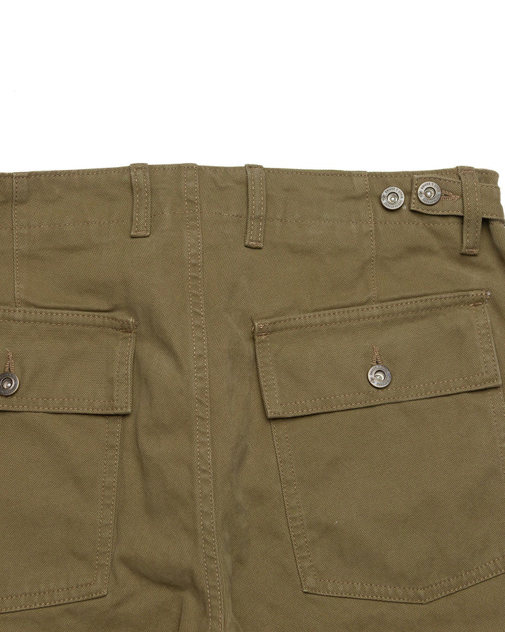 Degrasse Canvas Fatigues in Khaki Green