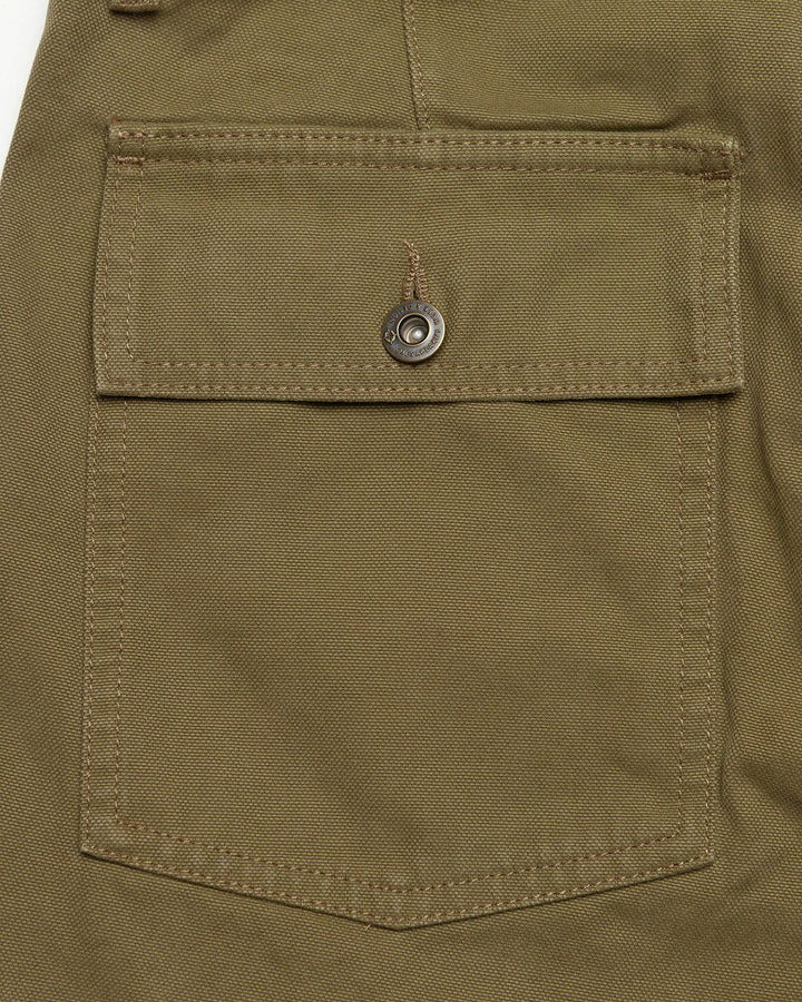 Degrasse Canvas Fatigues in Khaki Green