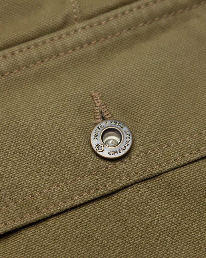Degrasse Canvas Fatigues in Khaki Green