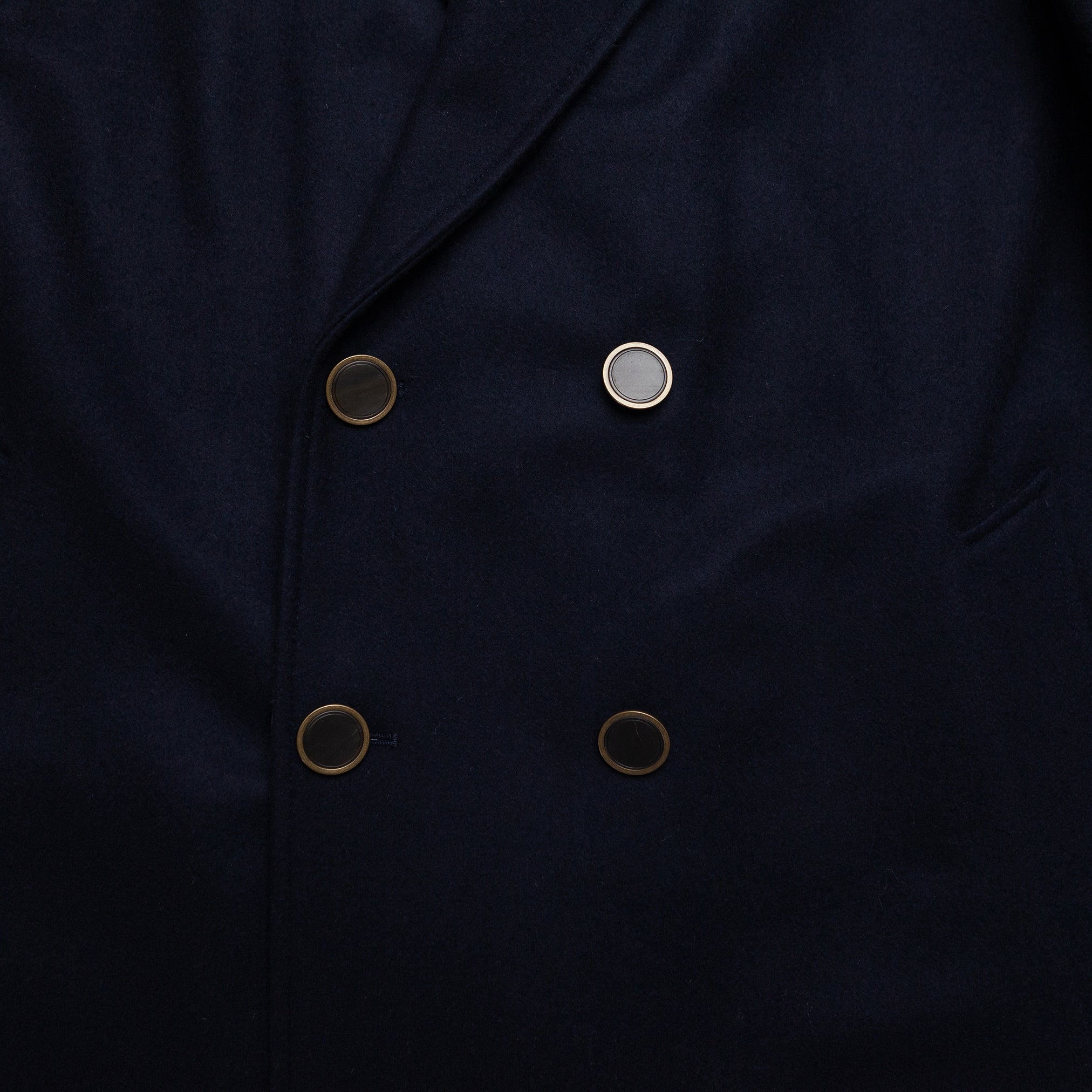 The Charles Overcoat in Navy Wool
