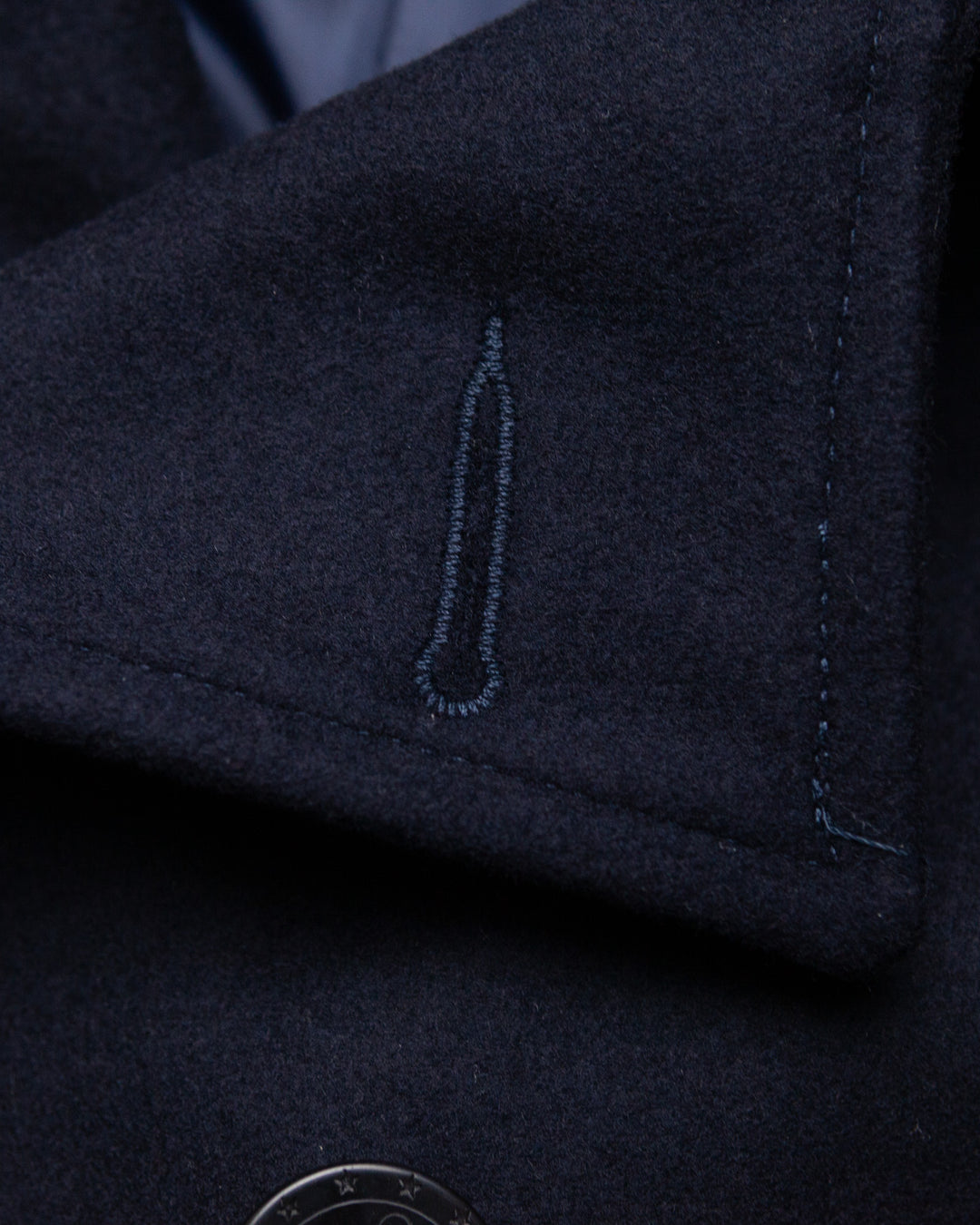 Nelson Peacoat in Navy Wool