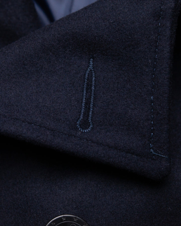 Nelson Peacoat in Navy Wool