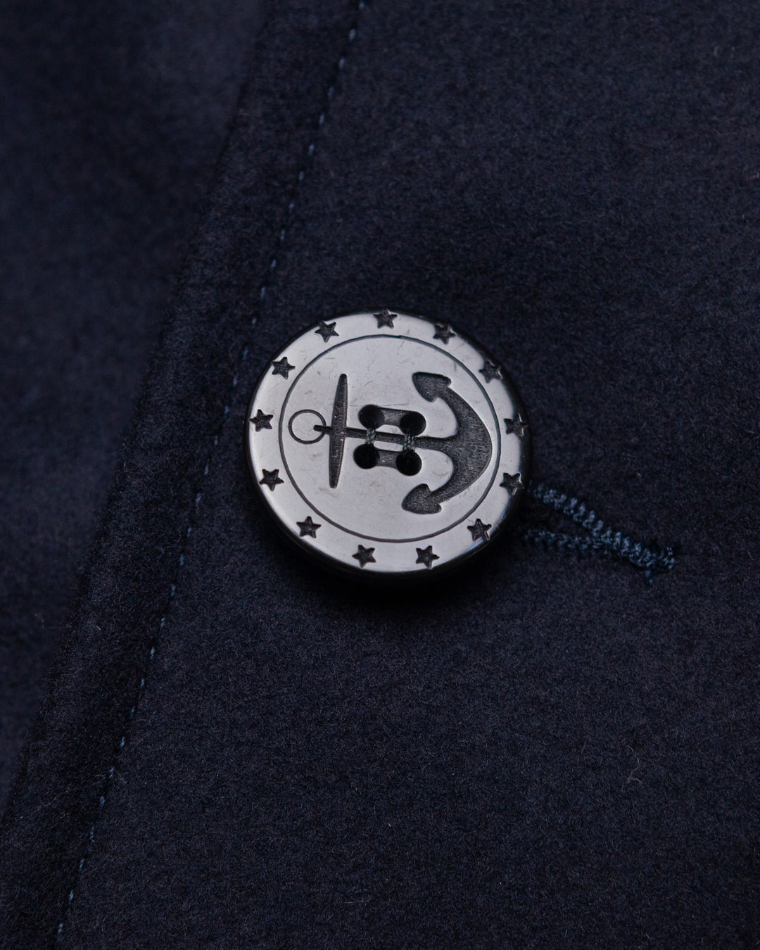 Nelson Peacoat in Navy Wool