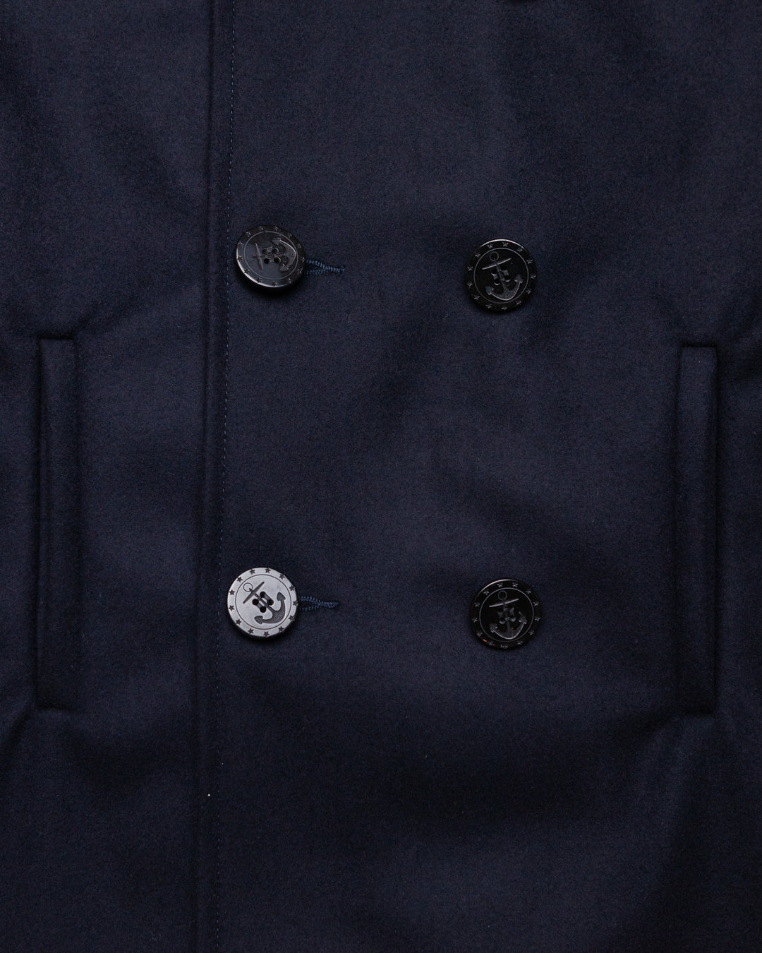 Nelson Peacoat in Navy Wool