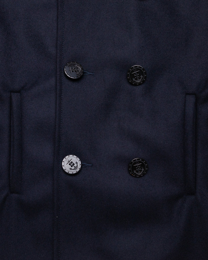 Nelson Peacoat in Navy Wool