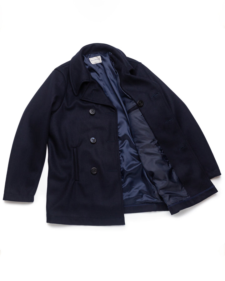 Nelson Peacoat in Navy Wool