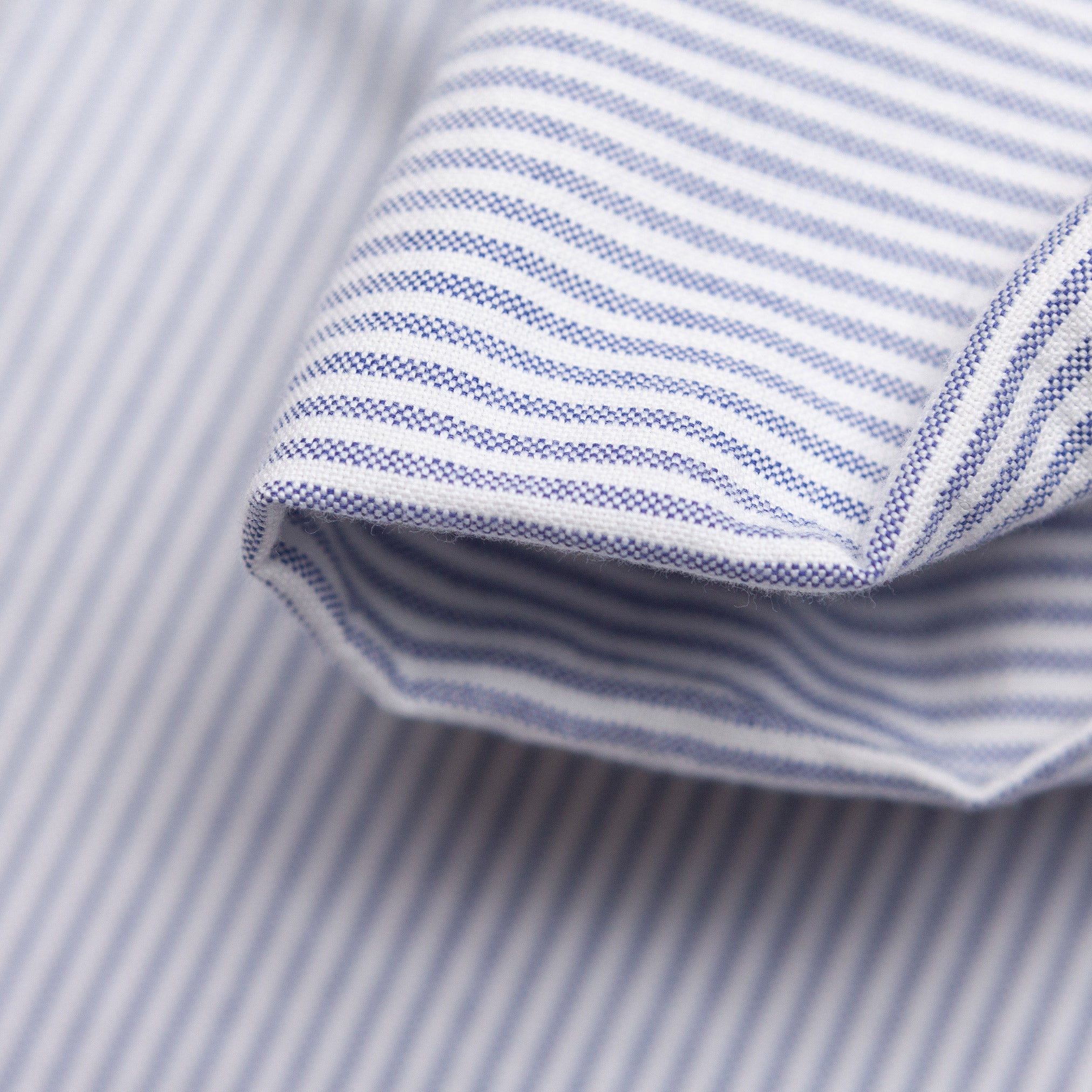 Oxford Shirt in Blue Stripe Selvedge