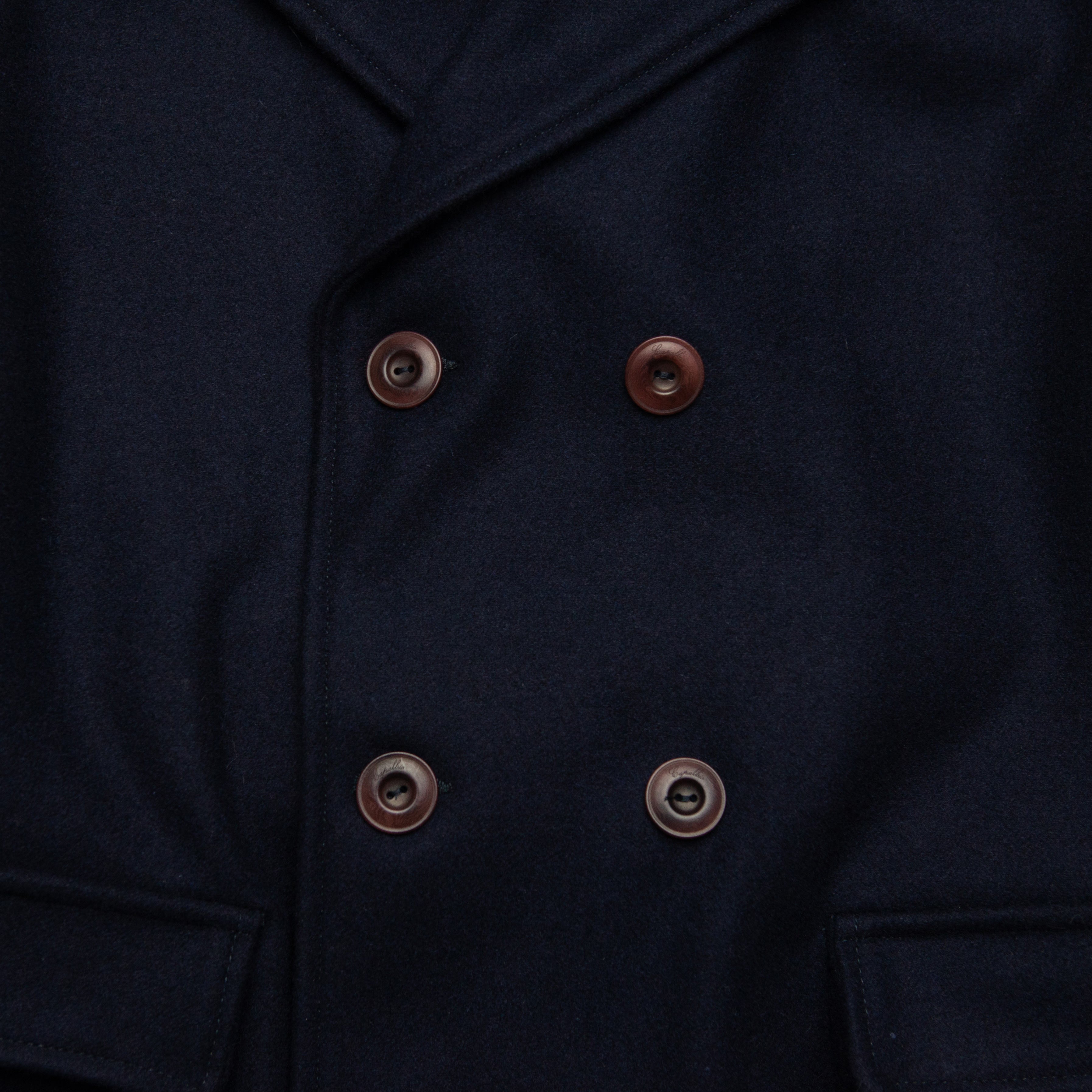Mariner Coat in Navy Wool
