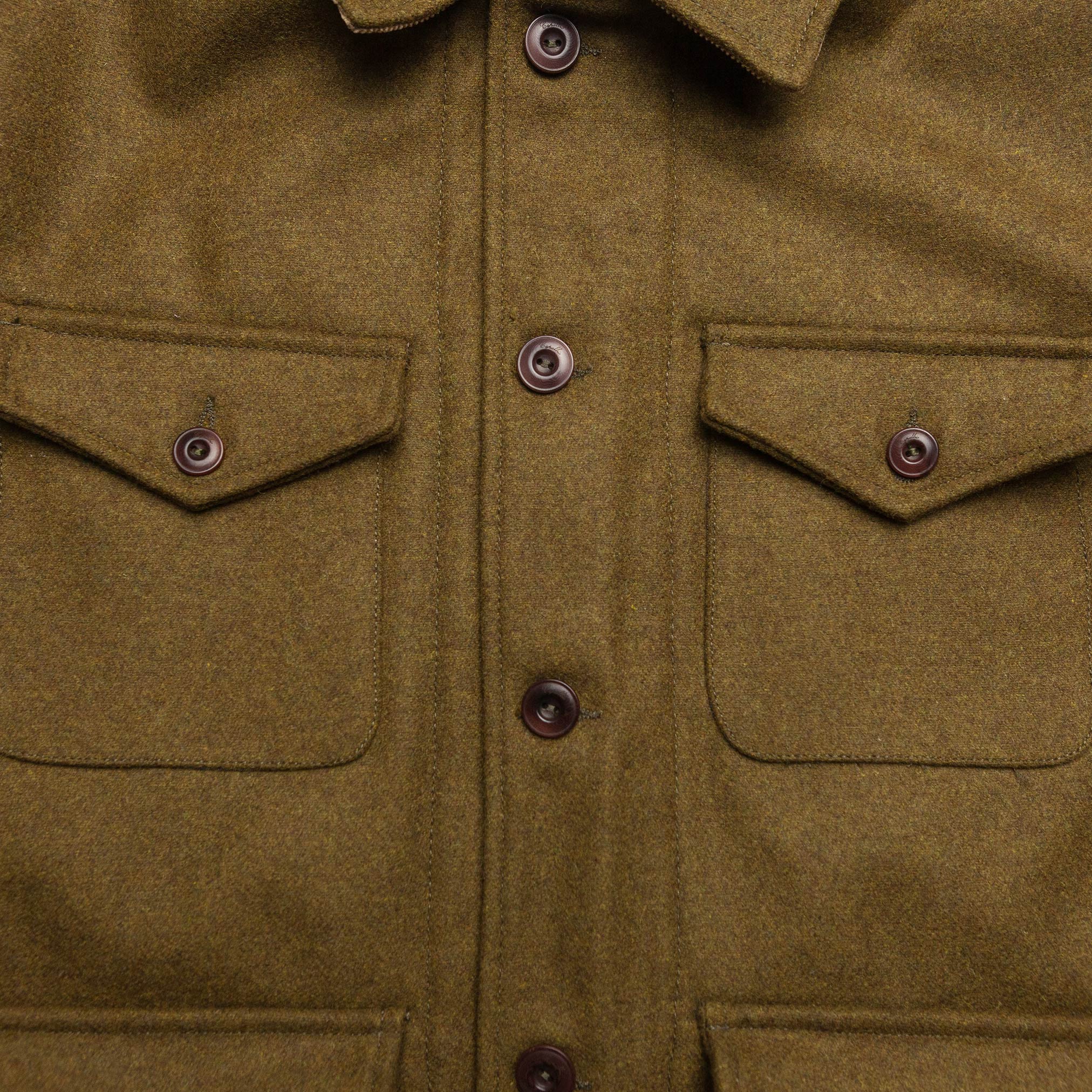 Field Jacket in Olive Wool
