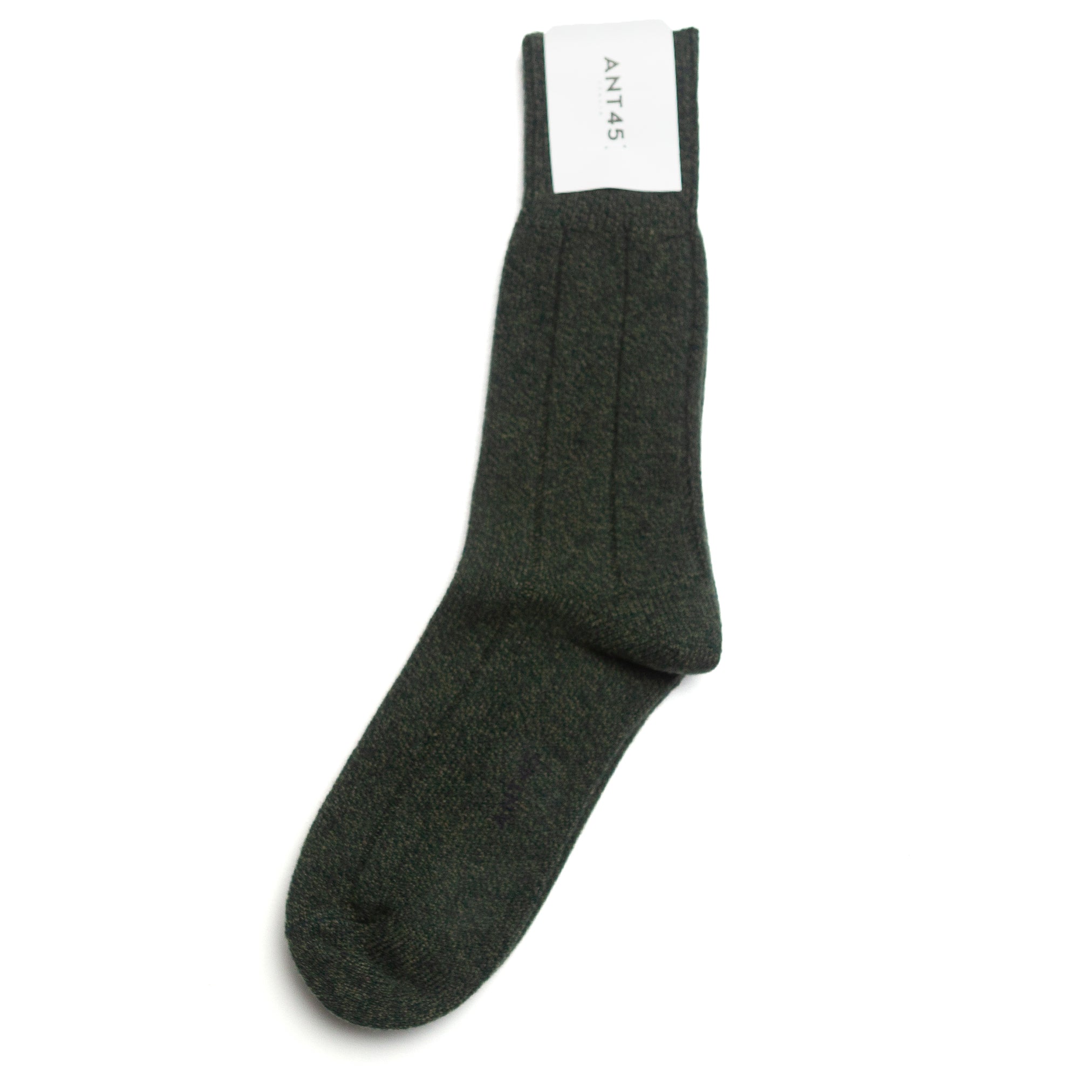 Eco-Cashmere Socks in Dark Green