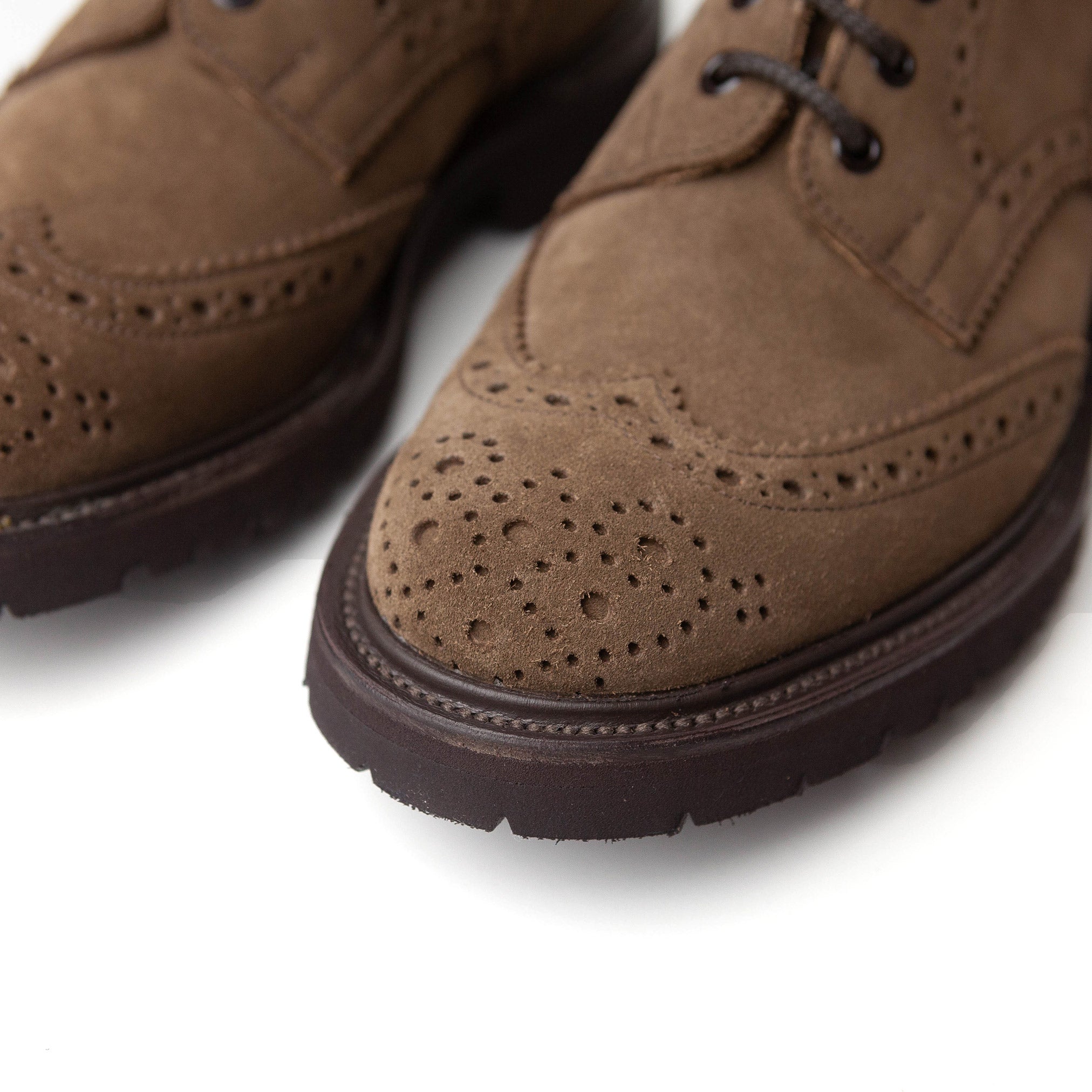 Stow Suede Brogue Boots in Brown (40,5)
