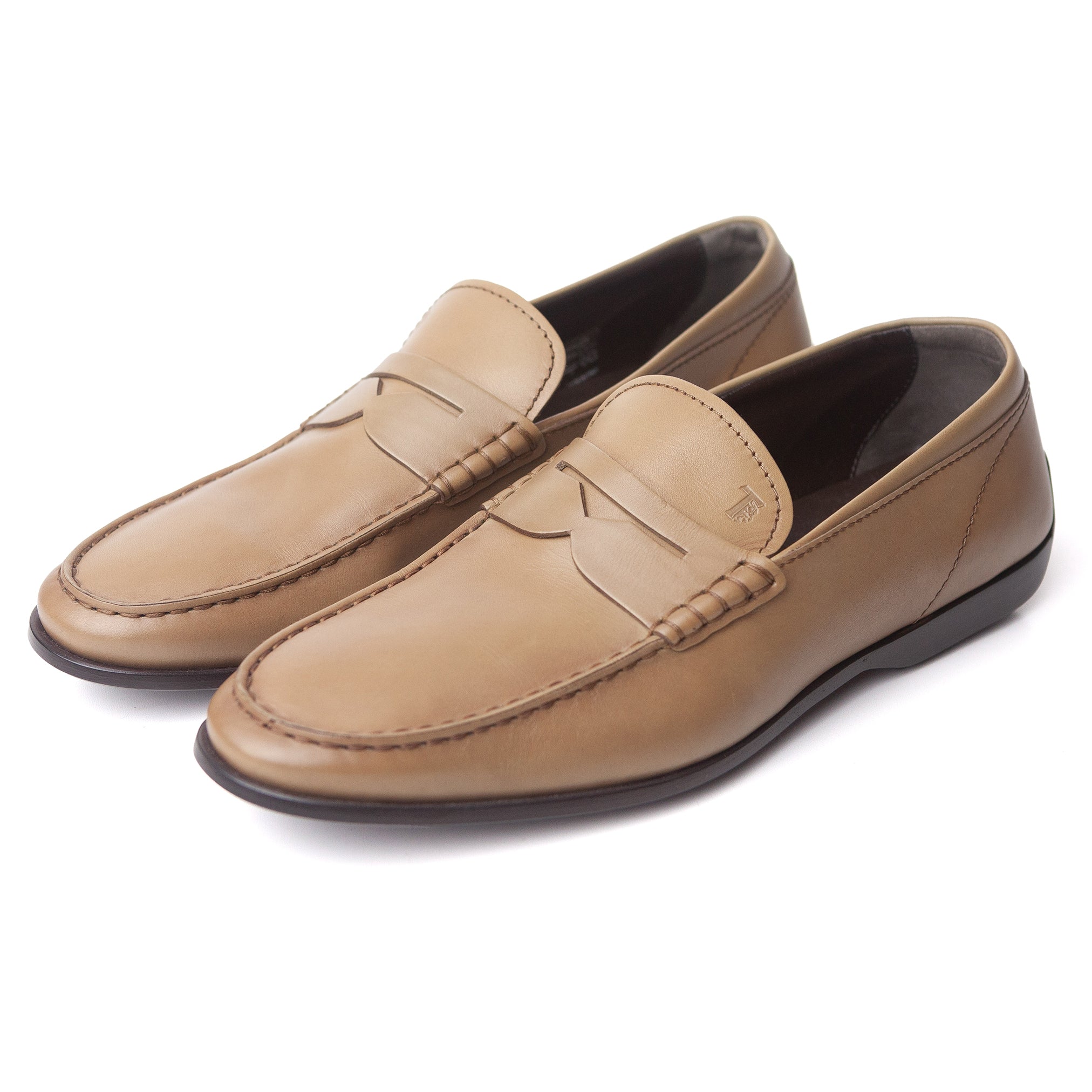 Moccasins in Tan Leather (40)