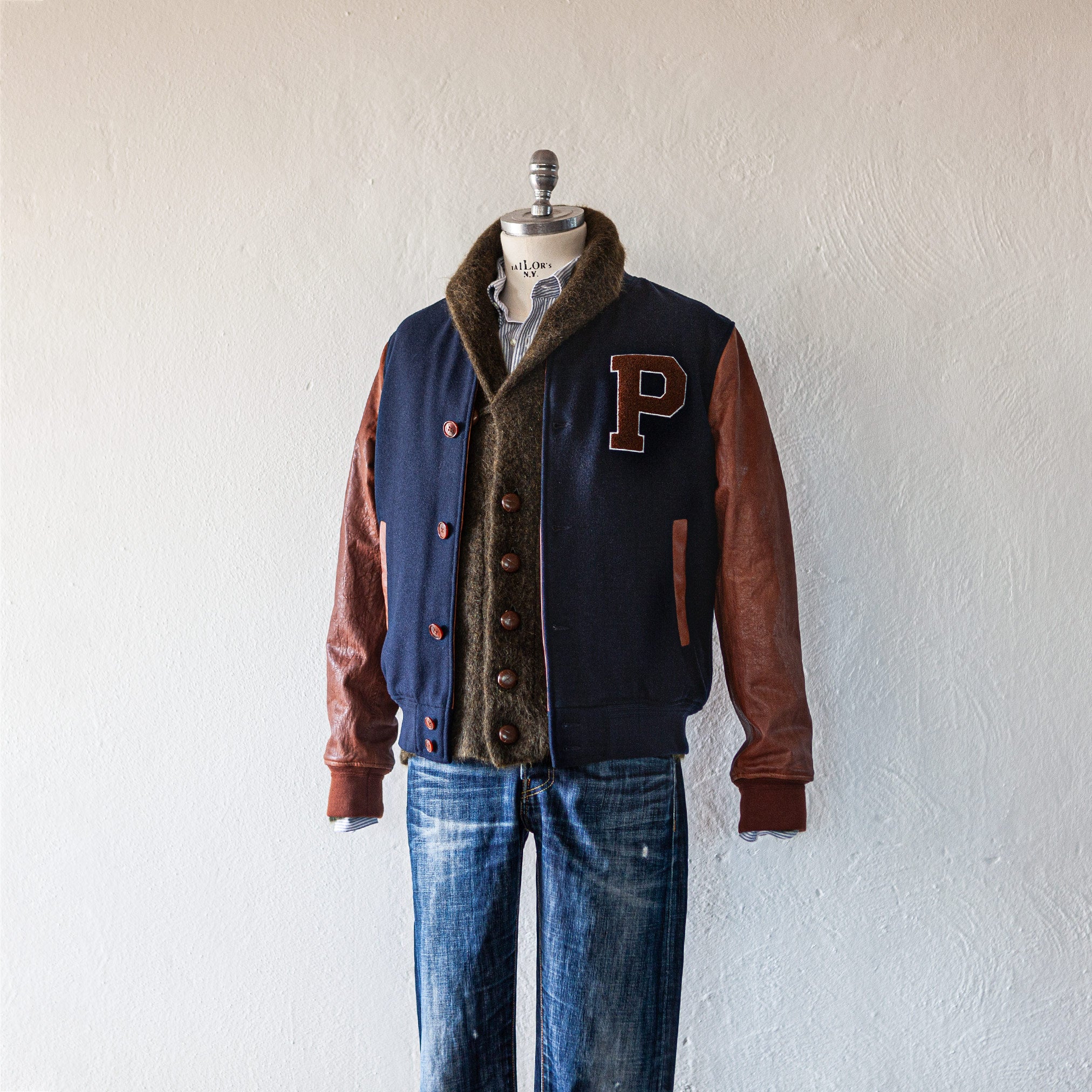 Wool & Leather Baseball Jacket