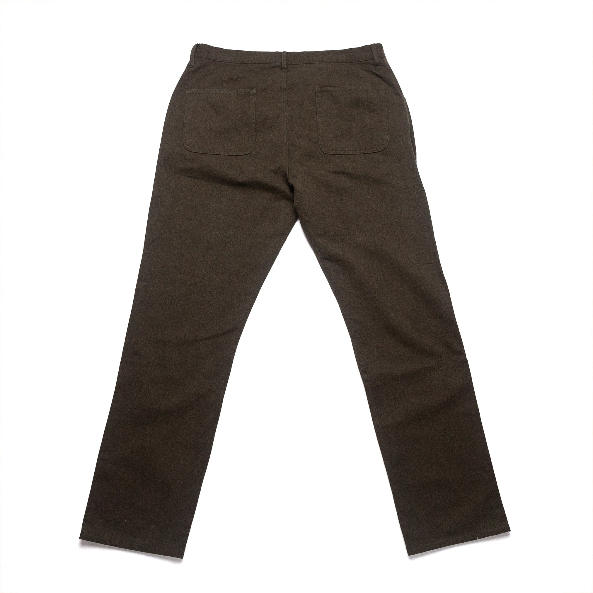 The Camp Pant in Olive Wool - 36