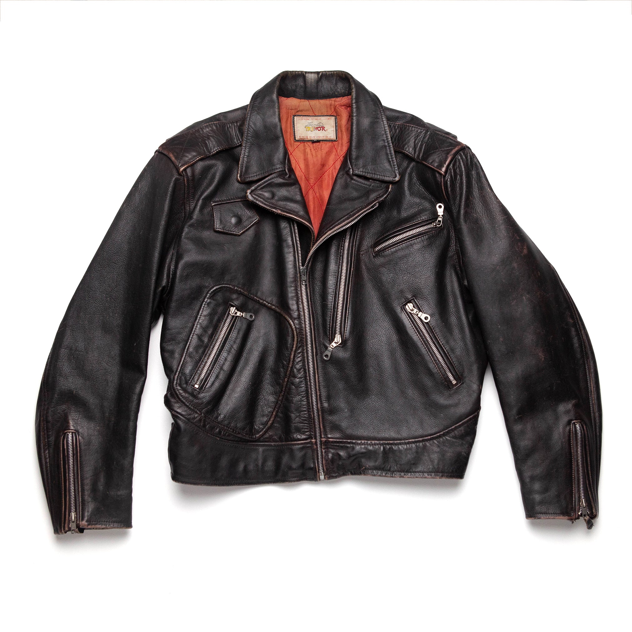 Trevor Lee Vintage Biker Jacket - M