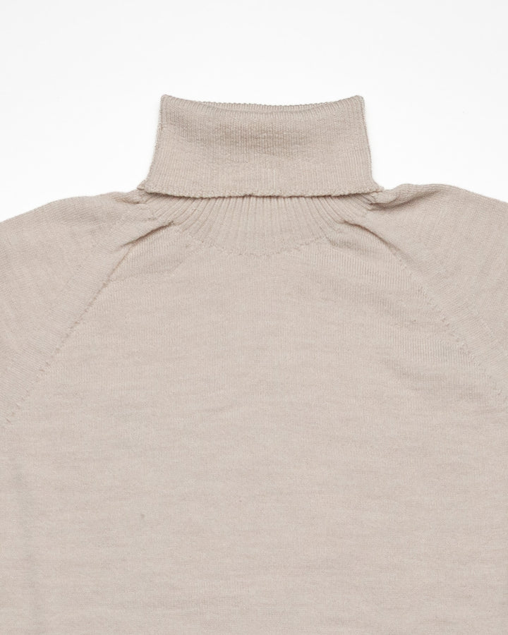 The Beauford Polo Neck in Oatmeal