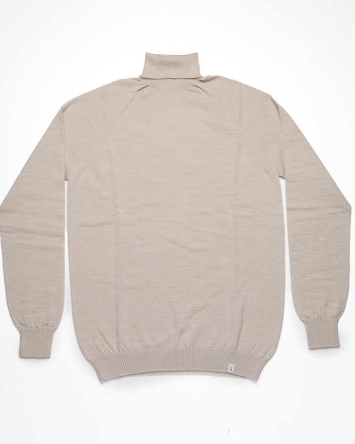 The Beauford Polo Neck in Oatmeal