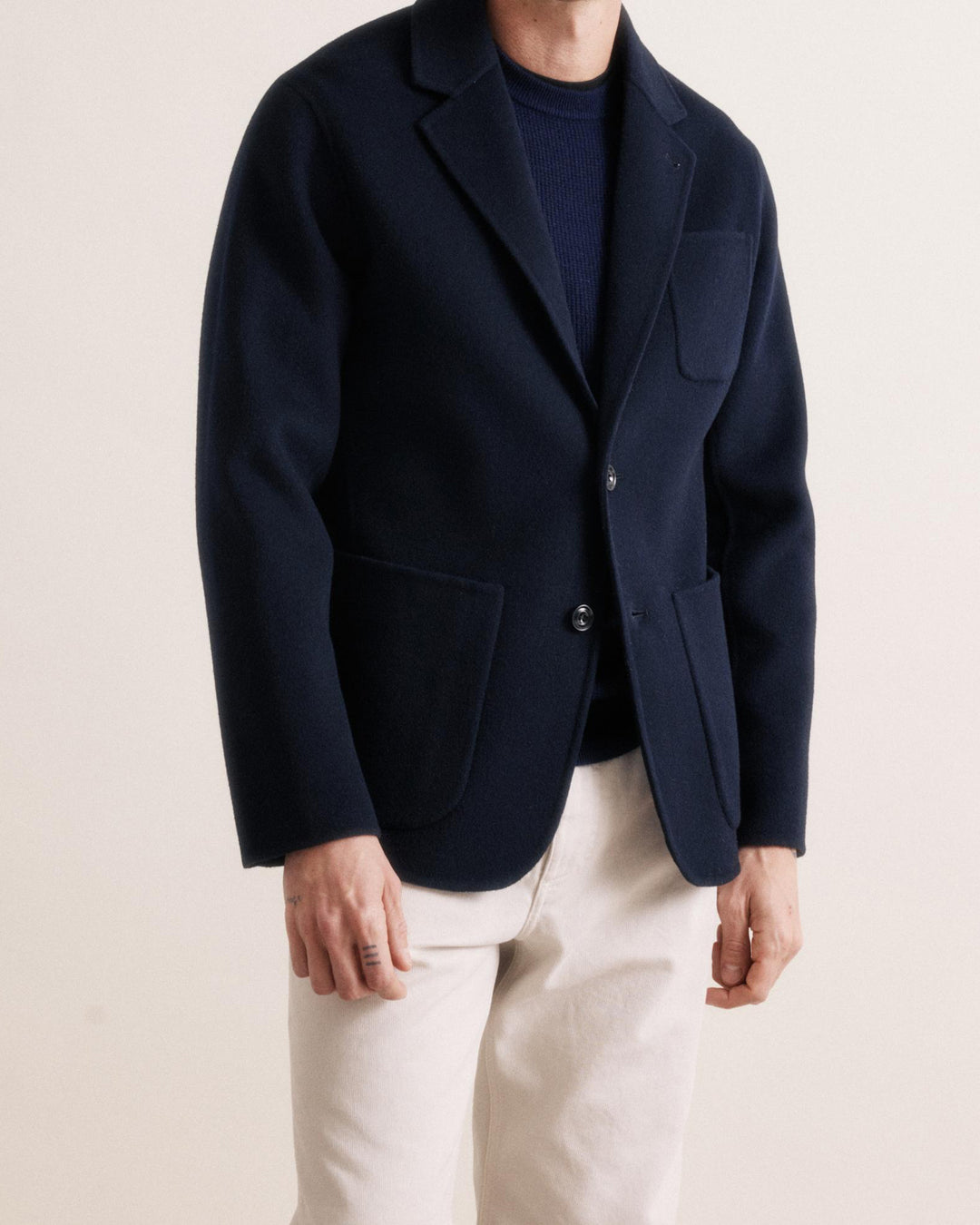 The Joe Jacket in Navy Wool