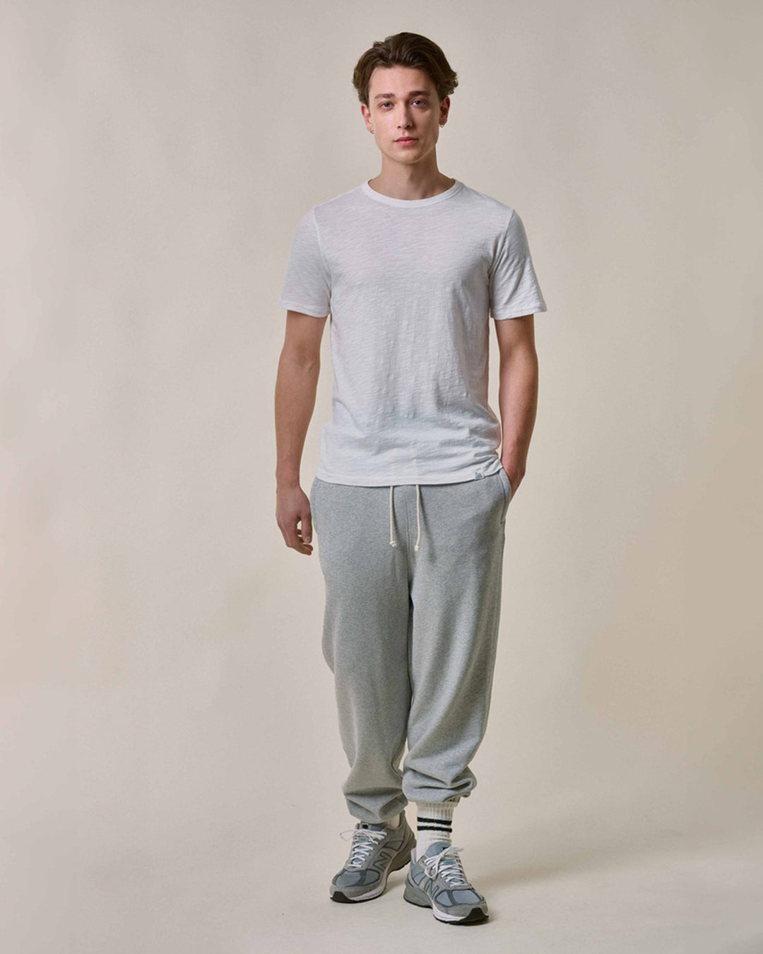 SCT04 Pima Slub Cotton Tee in White