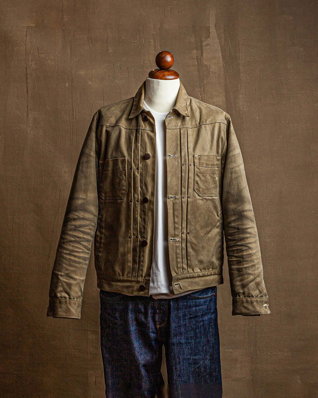 Waxed Riders Jacket in Tobacco