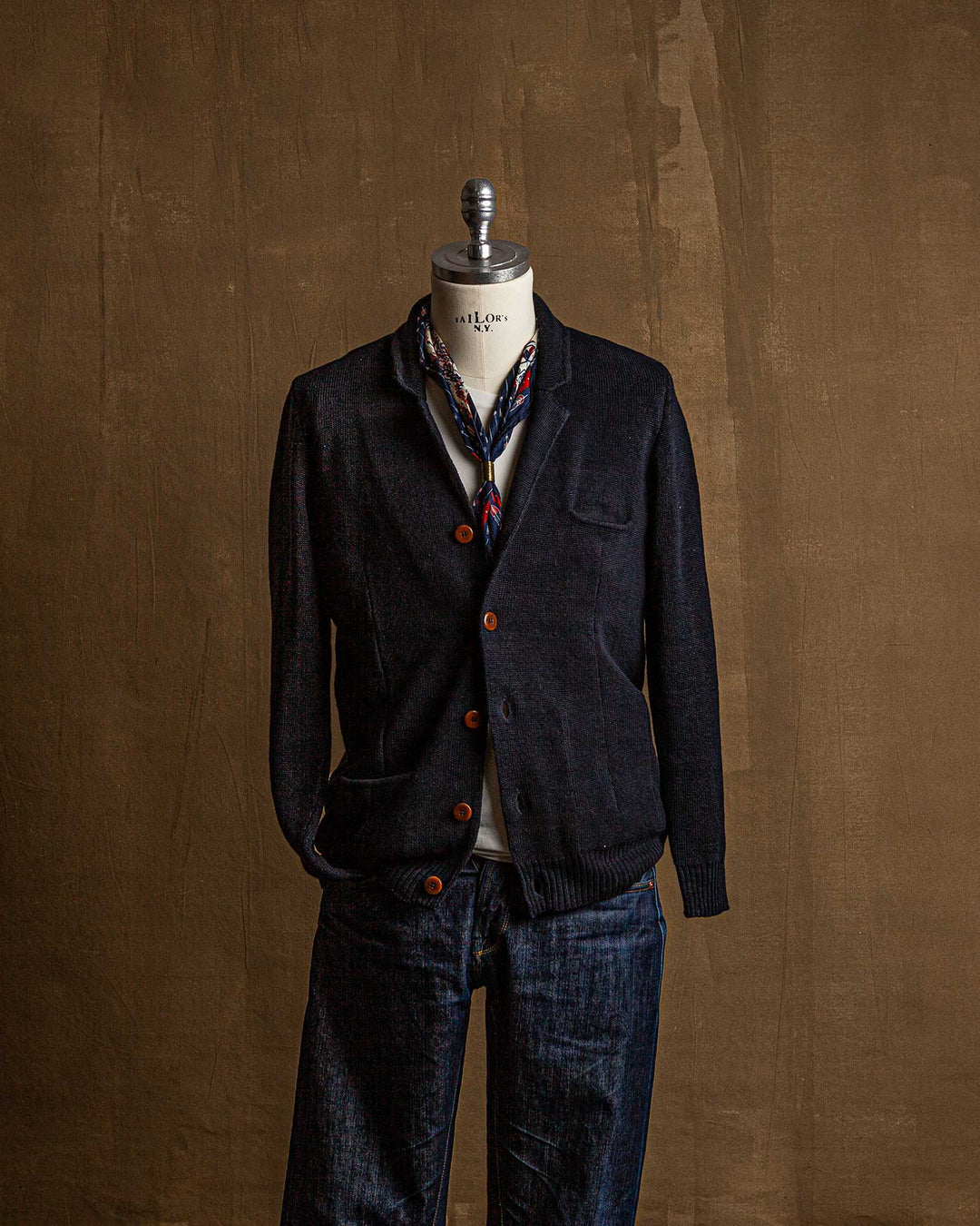 Max 3 Summer Linen Jacket in Navy