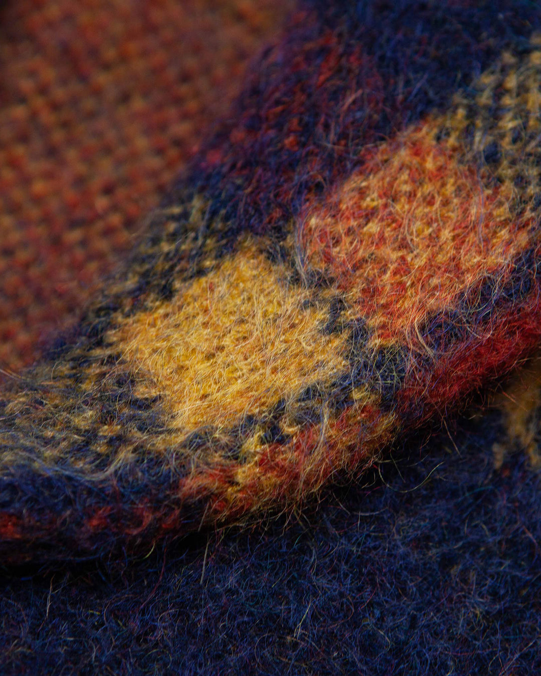 Mohair Jacket in Blue Plaid