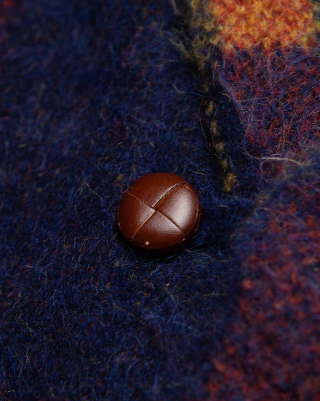 Mohair Jacket in Blue Plaid