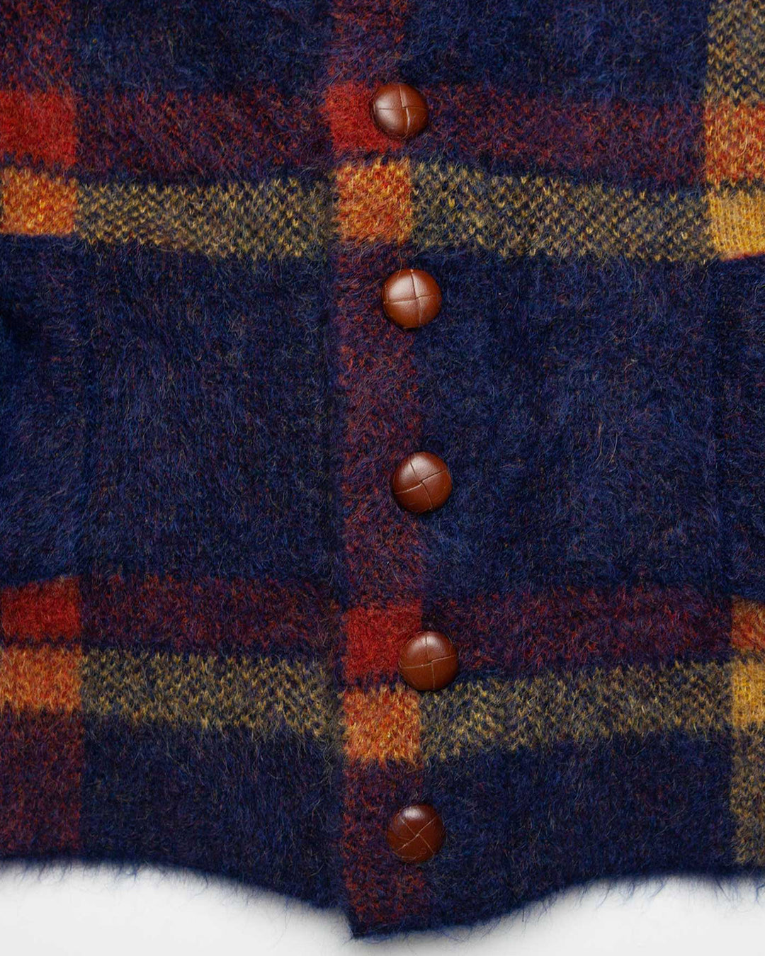 Mohair Jacket in Blue Plaid