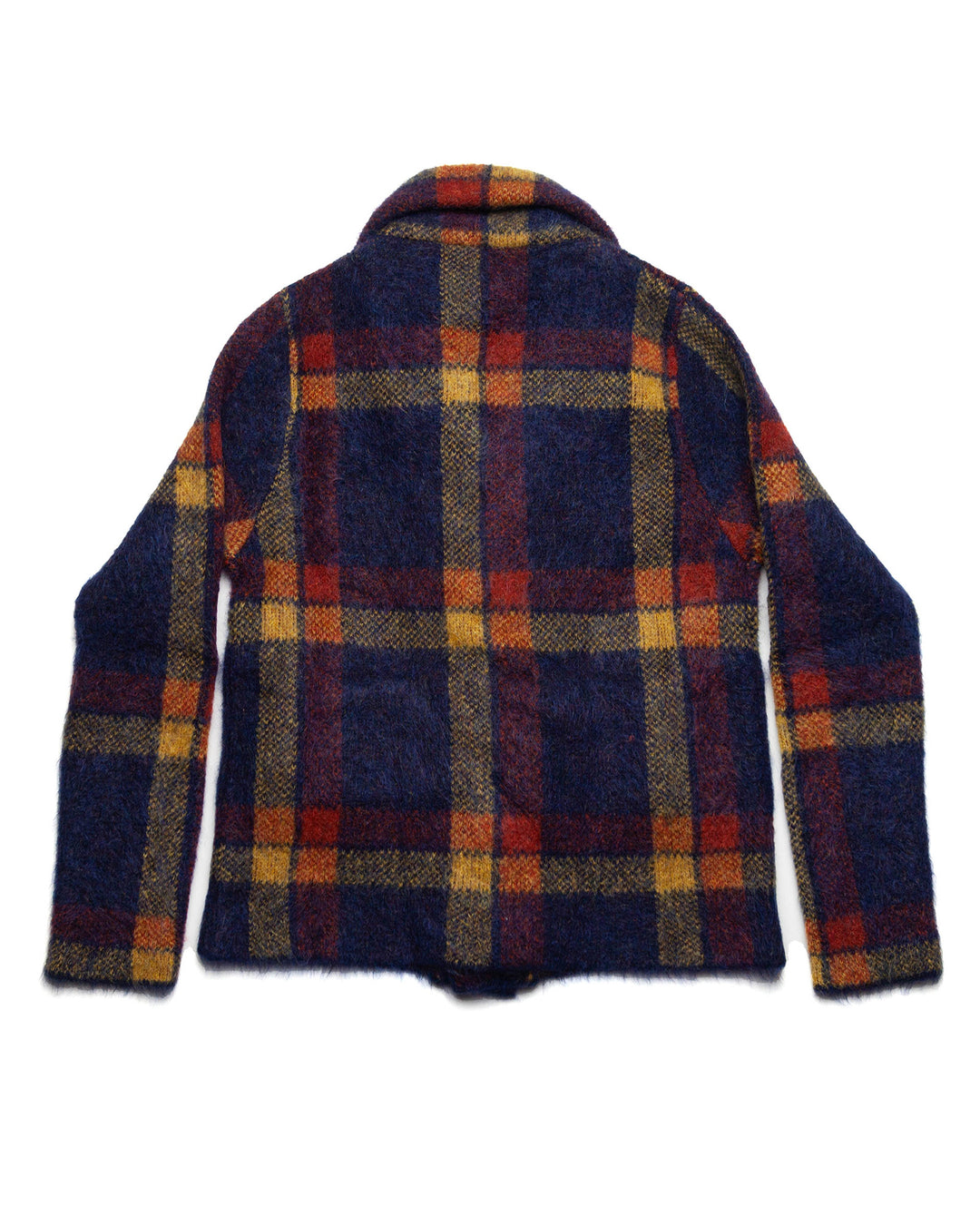 Mohair Jacket in Blue Plaid