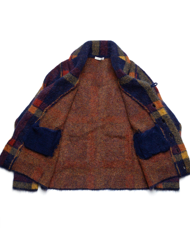 Mohair Jacket in Blue Plaid