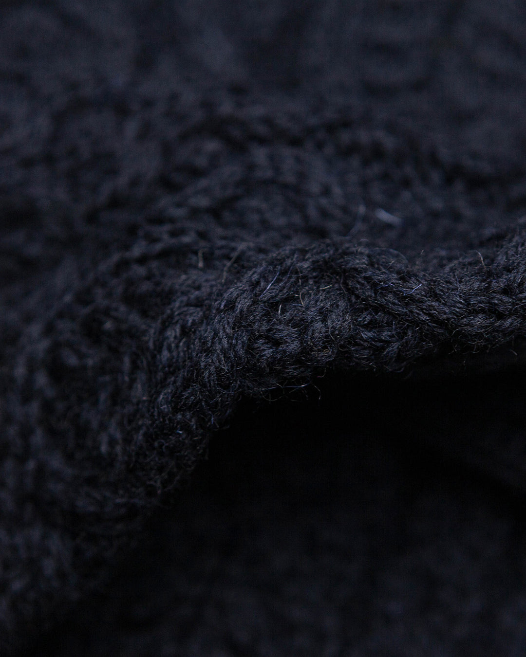 Hudson Aran Jumper in Navy