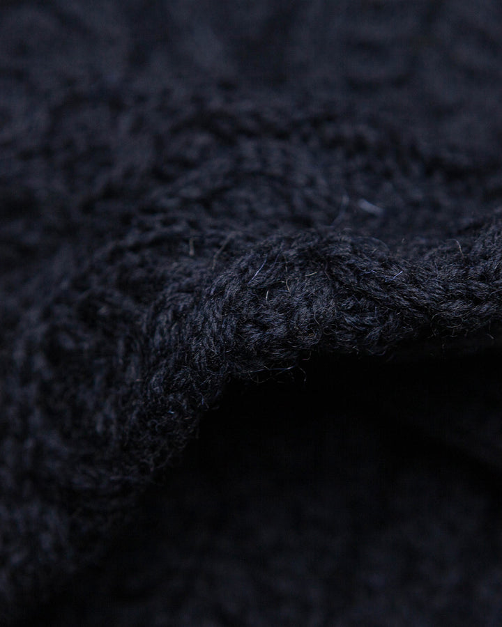 Hudson Aran Jumper in Navy