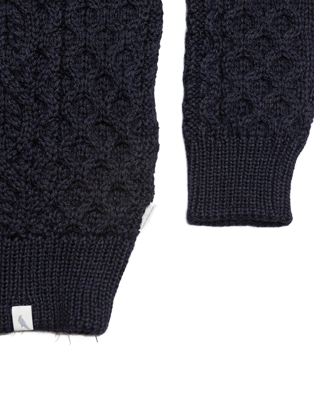 Hudson Aran Jumper in Navy