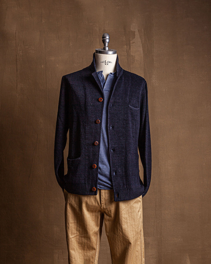 Max 3 Summer Linen Jacket in Navy