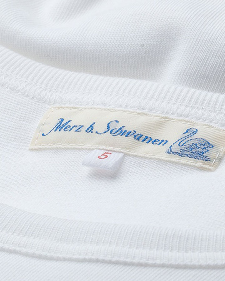 215 Loop-Wheeled T-Shirt in White