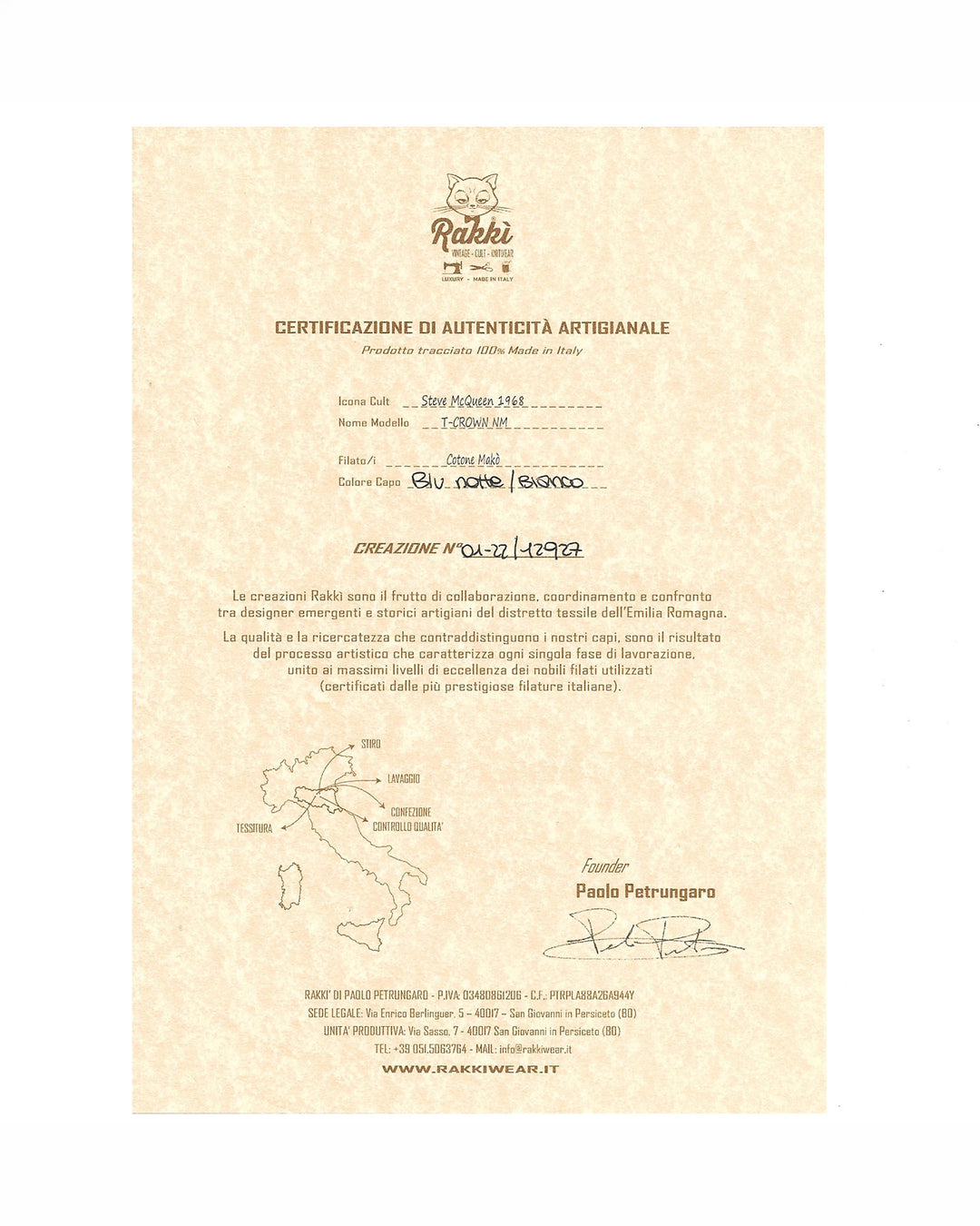 T Crown Shirt in Navy