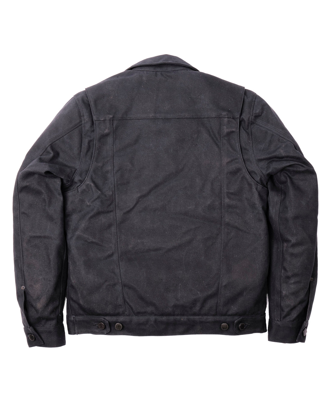 Alpaca Lined Waxed Riders Jacket - Black