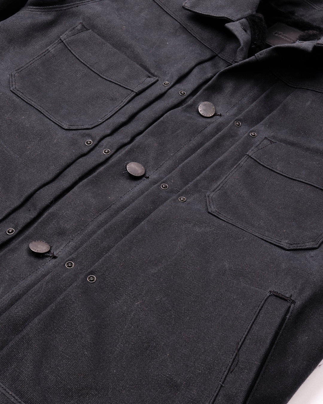 Alpaca Lined Waxed Riders Jacket - Black