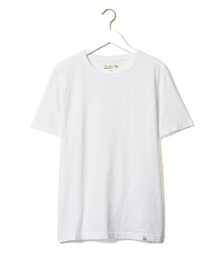 SCT04 Pima Slub Cotton Tee in White