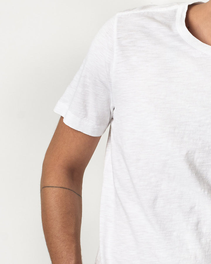 SCT04 Pima Slub Cotton Tee in White
