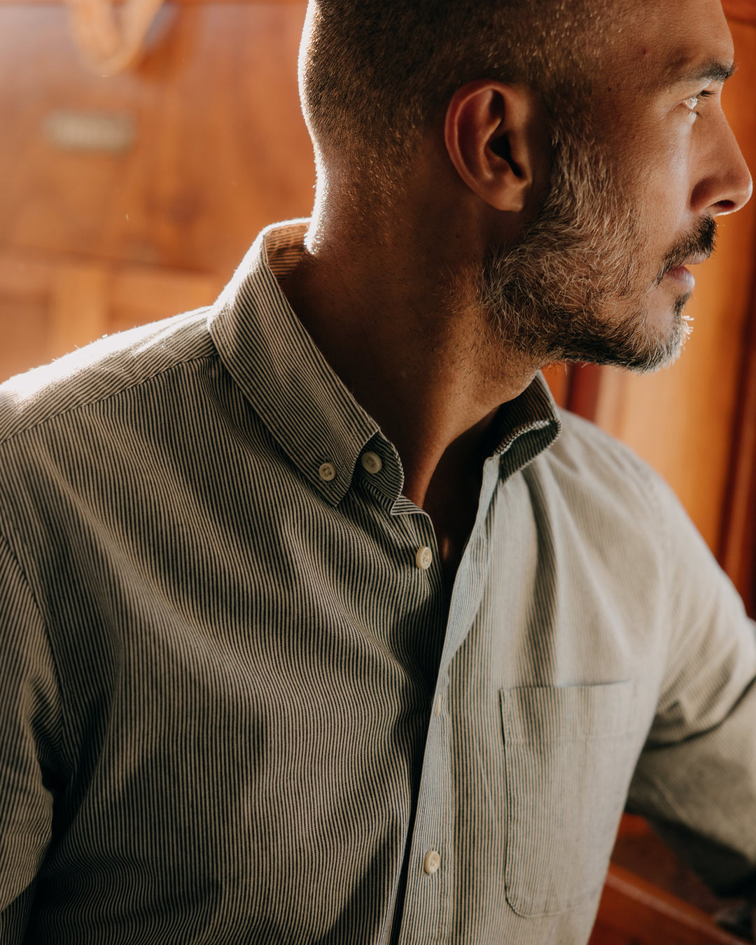 The Jack in Rinsed Indigo Stripe Chambray