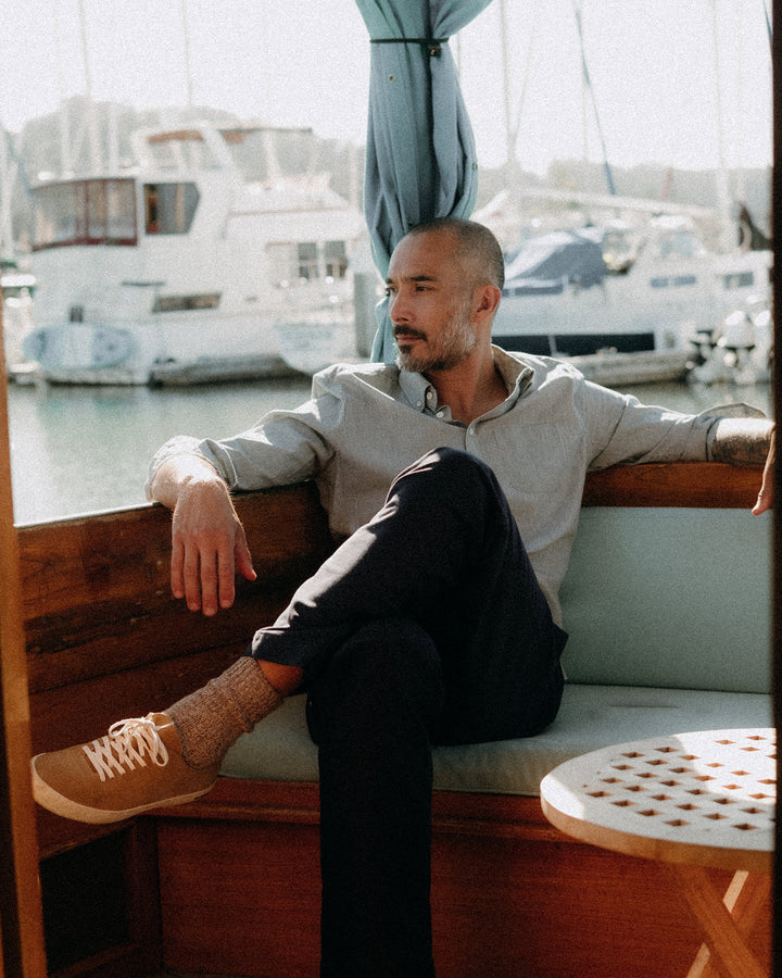 The Jack in Rinsed Indigo Stripe Chambray