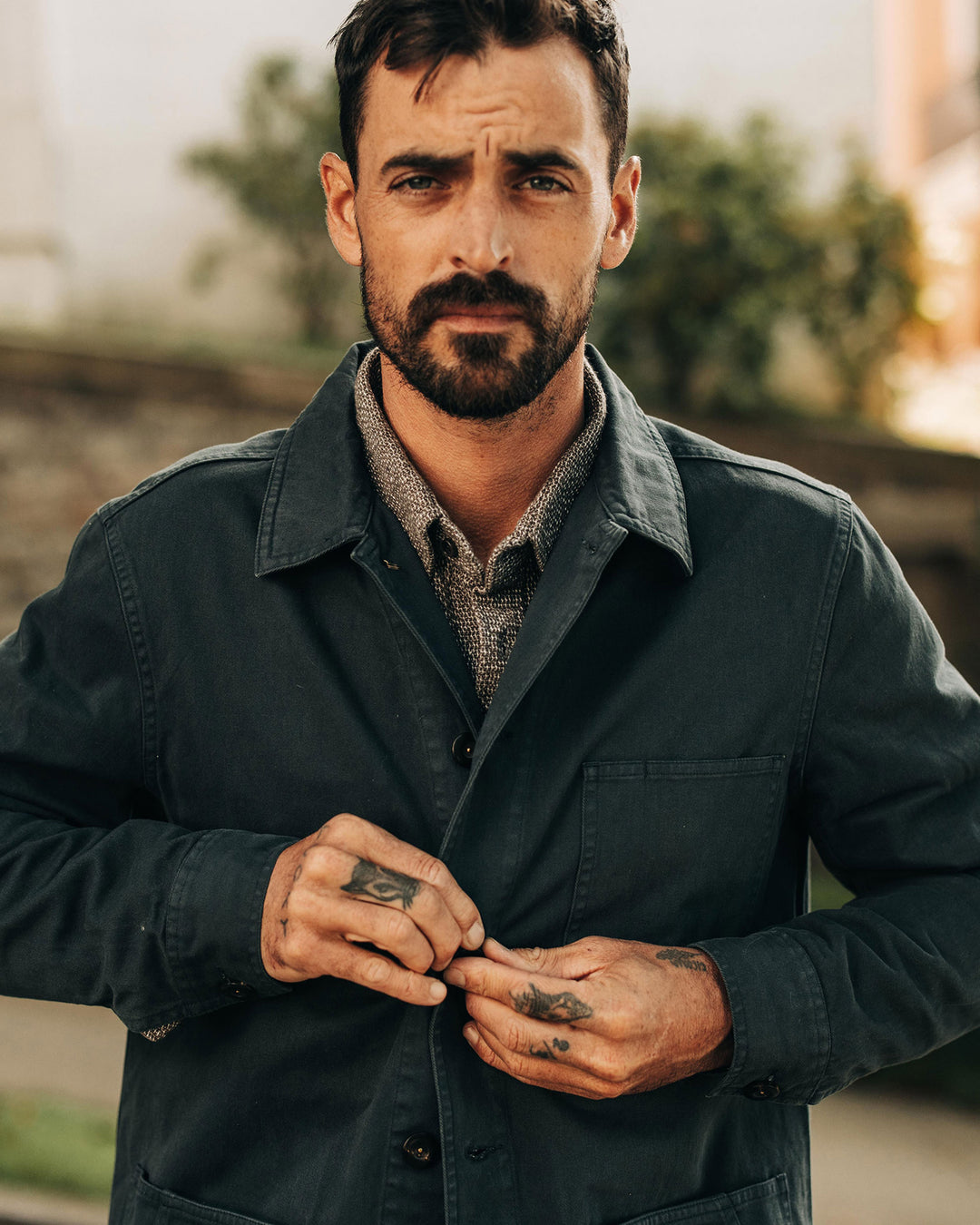 The Ojai Jacket in Organic Navy Foundation Twill
